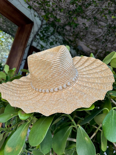 Waves and Pearls hat